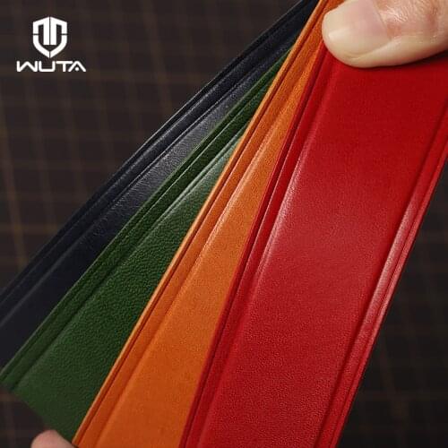 WUTA 10x20cm Full Grain Cowhide Waxed Bull Vegetable Tanned Leather Piece DIY Genuine Leather Craft Material