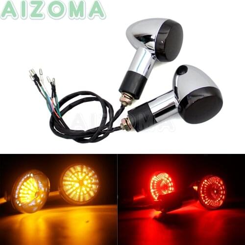 3 in 1 Motorcycle Rear Turn Signal Brake Lights LED Blinker Indicator Tail Light Universal for Harley Dyna Wide Glide LowRider