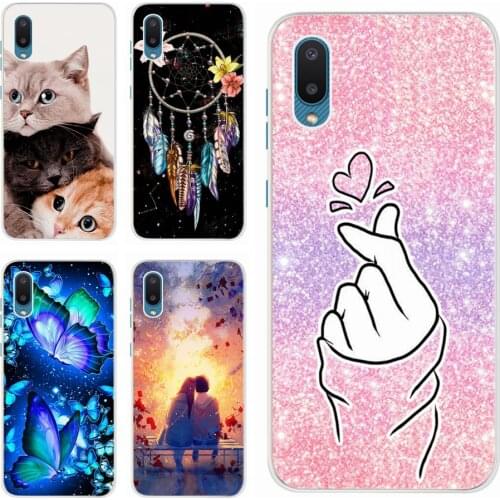 Back Cover For Samsung Galaxy A02 Case Cute Cat Love Heart Soft Slim TPU Fundas For Samsung A02 A 02 A022F SM-A022F Phone Cases