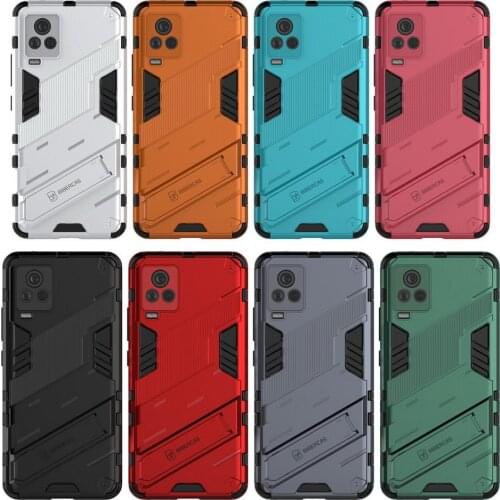 Shield Phone case For VIVO V21 IQOO 7 case VIVO Y51 2020 Y51A Hybrid Shockproof Holder stand Cover For VIVO X60 Pro Plus