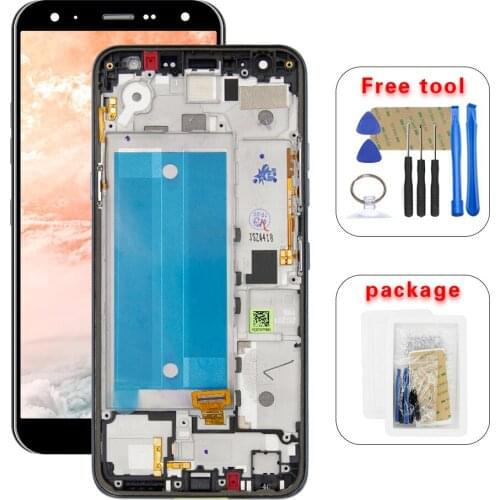 For LG K40 X4 2019 K12+ K12 Plus LMX420EM LCD Display Touch Screen Digitizer With Frame