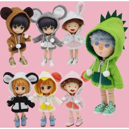 1/12 BJD Fashion Mini Carton Doll Clothes for obitsu11,ob11 Doll Clothes Accessories Toys