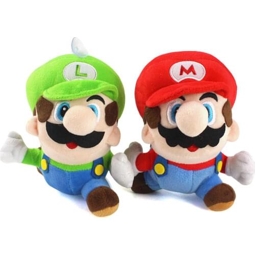 18cm Anime Super Mario Plush Toys Soft Stuffed Cartoon Mario Doll Gifts For Children