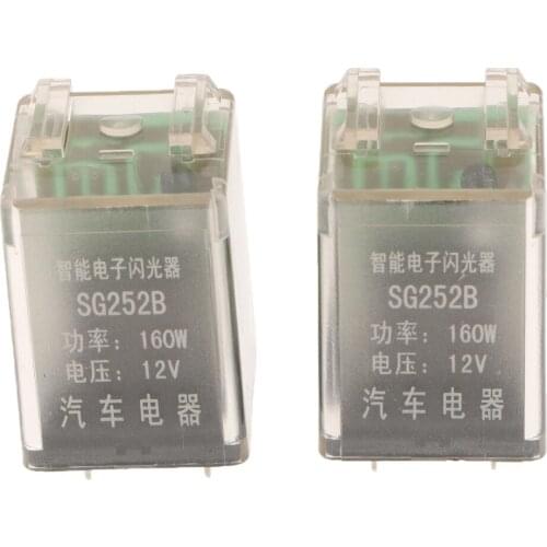 2pcs 12V 3pins Car Electronic Turn Signal Blink Lamp Indicator Flasher Relay
