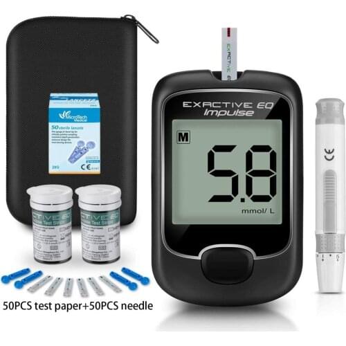 Glucometer Diabetes Tester Blood Sugar Monitor 50/100pcs Test Strips Lancets Blood Sugar Health Test Kit Portable Glucometer