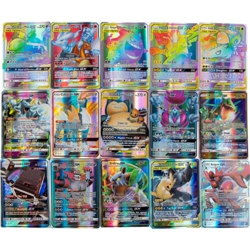 60 Pcs New Pokemon Cards GX Tag Team Vmax EX Mega Energy Shining Game Battle Carte Trading Collection Cards Toys Children Gifts
