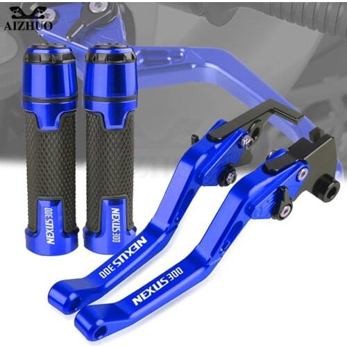 7/8'' 22MM Nexus CNC Aluminum Brakes Clutch Levers Motorcycle Handlebar Grips FOR GILERA Nexus 300 E3 2008-2012 2009 2010 2011