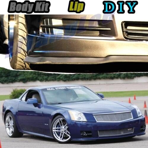 Car Bumper Lip Front Spoiler Skirt Deflector For Cadillac XLR / XLR-V 2003~2009 Tune Car Modified Body Kit VIP Hella Flush Lips