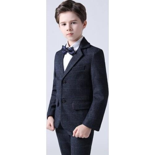 Baby childrens suit three-piece piano costume suit baby suit flower girl boy dress British handsome costume kids suits boys