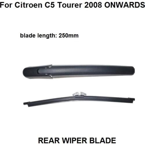 FOR CITROEN C5 MK 2 TOURER ESTATE 250MM 25.4cm REAR WIPER ARM + BLADE KIT 2008 ONWARDS