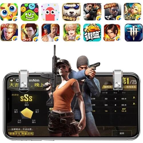 Eating Chicken Artifact Mobile Phones Gaming Trigger Metal Button L1R1 Fire Button Handle Shooter Controller