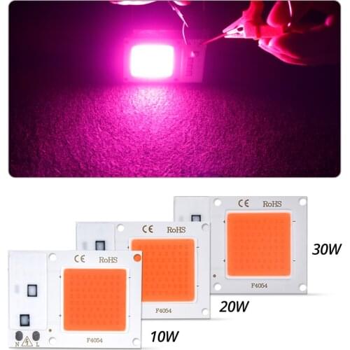 Phyto LED Chip Lamp Grow Light 10W 20W 30W Smart IC COB LED Light Beads Full Spectrum LED Diode Array Matrix for Plants Seeds