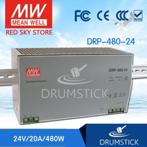 Transmit MEAN WELL Taiwan DRP-480-24V 480W 20A DC PFC rail switching power supply