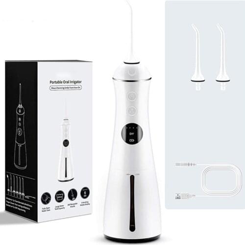 Portable Oral Irrigator Dental Hygiene Irrigator Dental Water Flosser Rechargeable 300ml Cordless Irrigator Oral Teeth Cleaning