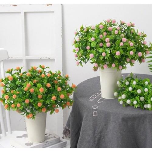 1PC Artificial Plant Branch Plastic Creative Artificial Plant Stem Faux Plant Branch Home Garden Ornaments Wedding Party Decor