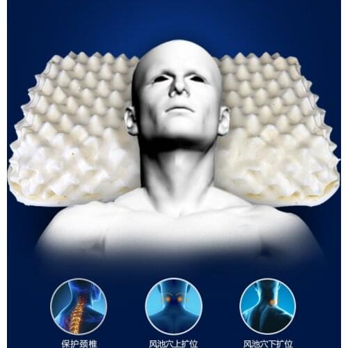 Natural Latex pillow Magnetic Neck Pillow Rebound Memory Foam Cervical Health Care Orthopedic Pain Release