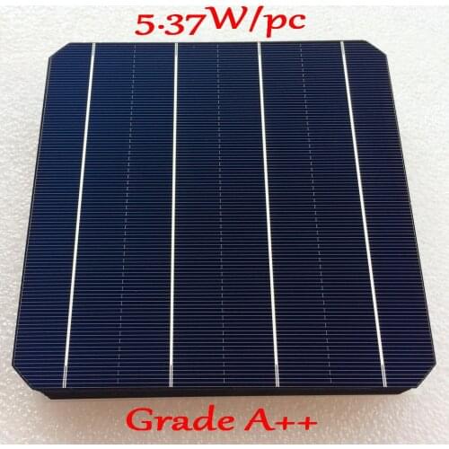 5.37W/pc Mono Solar Panel Cell highest efficiency -Newest Double-side Mono Solar Cell 6.45W/pc -DIY 3BB Mono Solar Cell Panel