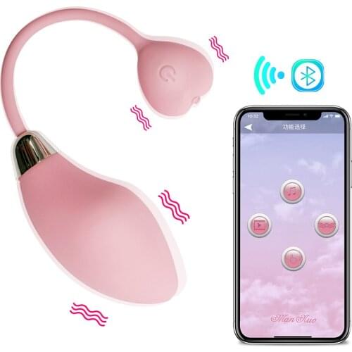 Man Nuo New G-spot Sex Toy APP Remote Control Vibrator Bluetooth Smart Wireless Bullet Vibrating Ball for Woman Couple Adults 18