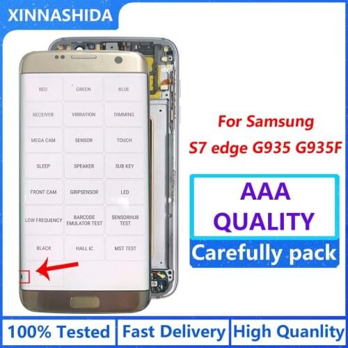 Original 5.5'' SUPER display for SAMSUNG Galaxy s7 edge G935 G935F Touch Screen Digitizer Display