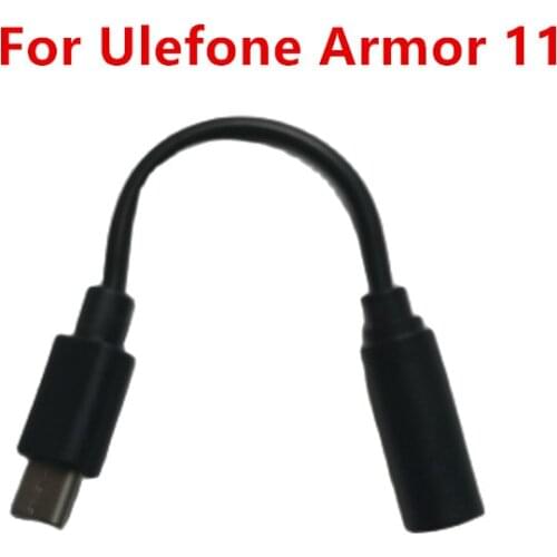 New Original For Ulefone Armor 11 Cell Phone Type-C to 3.5mm AUX Headphones Adapter Type C To 3.5 Jack Earphone Audio cable