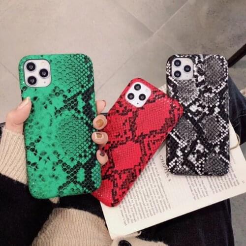 Luxury new snakeskin textured Fran-bc phone case for iPhone 7/8Plus X XR XS MAX all-inclusive full fit shell for iPhone 11Pro