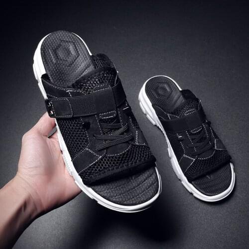 Samool walking mountain luxury cuero sandalias geta slippers dress mens sandales hollow footwear plage hombre 44 gladiator big