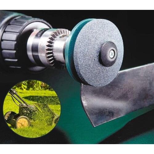 50MM Faster Lawn Mower Sharpener Lawnmower Blade Sharpener Universal Grinding Rotary Drill Cuts