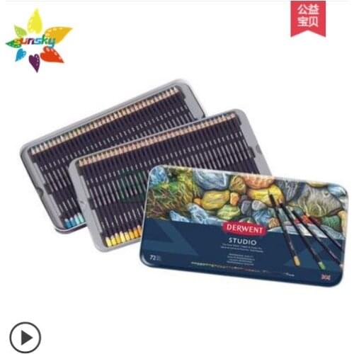 UK Derwent Studio series 12/24/36/72 color oil color lead hand drawing design architectural drawing illustration drawing pencil