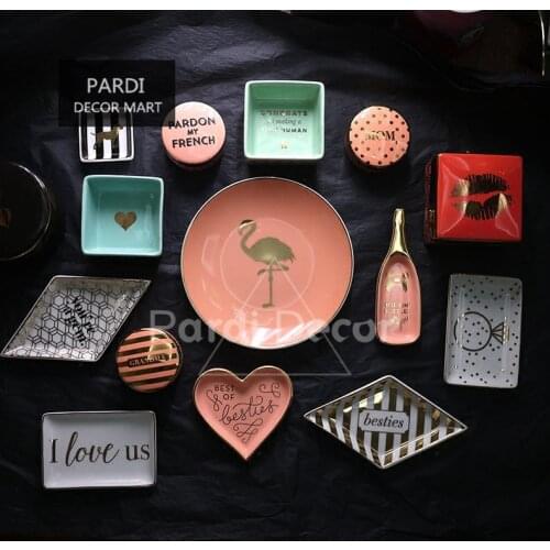Party fashion decoration plates limited ring/jewelry storage box wedding sweety table decors 1pc/lot