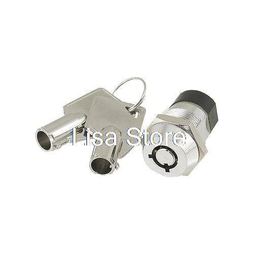 ON OFF 4 Pins 2 Position Key Lock Switch 4A/125V 2A/250V AC
