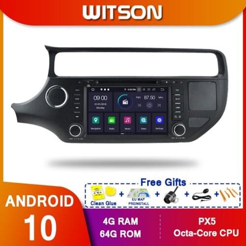 WITSON! Android 10.0 Octa core PX5 CAR DVD player For KIA RIO 2015 IPS SCREEN 4GB RAM 64GB ROM CAR GPS NAVIGATION