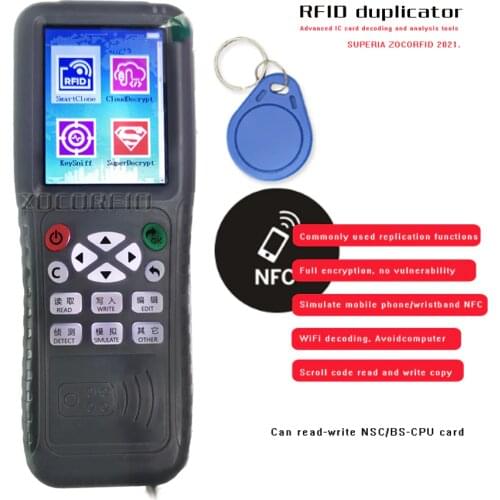 X5 English Version Newest iCopy with Full Decode Function Smart Card Key Machine RFID NFC Copier IC ID Reader Writer Duplicator