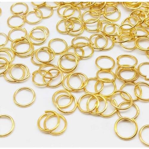 100Pcs 6MM Stainless Steel Split Rings Open Jump Rings Connectors For Jewelry Making