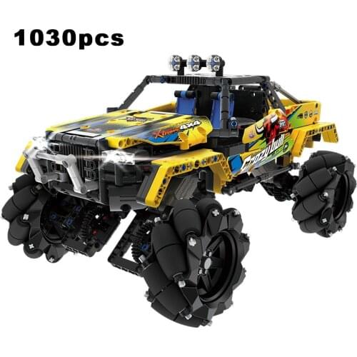 1030PCS Off-Road Motor Power Car Remote Control Drift Vehicle Building Blocks Technicing Bricks Toy For Child Toy Gifts Birthday