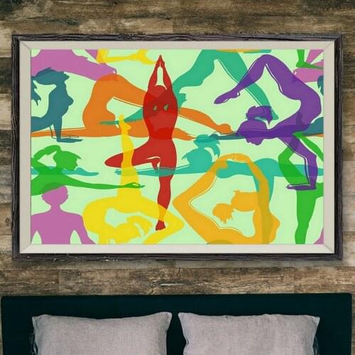 297 Yoga Ashtanga 027 Wall Silk Cloth Poster Art Decoration Gift