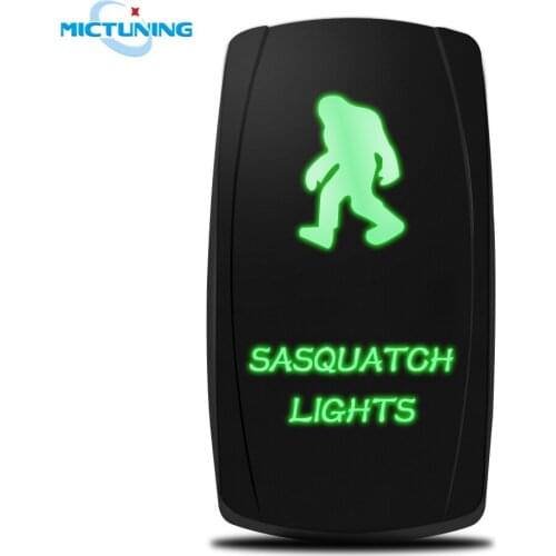 MICTUNING 5Pin Rocker On-OFF Switch SPST Toggle 12V Work Fog Rear Led Light Bar Waterproof Universal Car Marine Boat Accessories