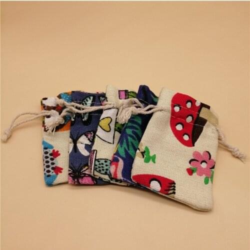 50pcs Storage Jewelry Cotton Bag Drawstring Gift Bag Tote Bags for Women Storage Earrings Ring Packaging Pouch Small Cloth Bags