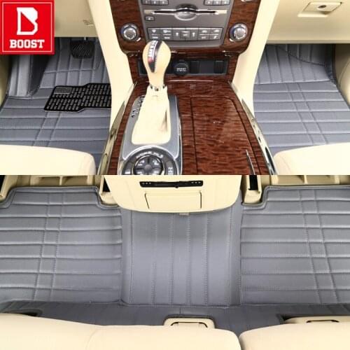 Boost Car Floor Mats For Toyota Alphard 2002 2013 2014 Waterproof Custom Automobile Auto Foot Pads