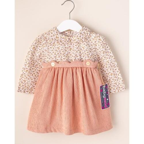 Babymod Shirt Collar Velvet Baby Dress