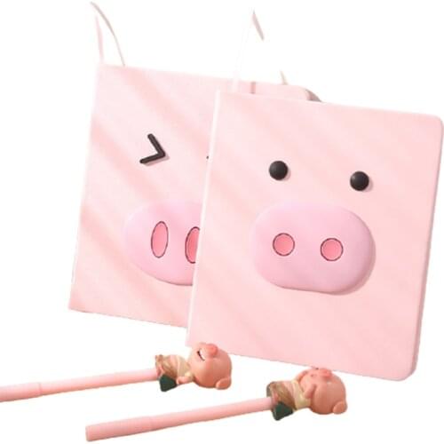 1pcs Cute Pig Nose Notebook 80 Sheets Creative Cartoon Kawaii Notepad for Girl Friends Fashion Daily Memos Notepad