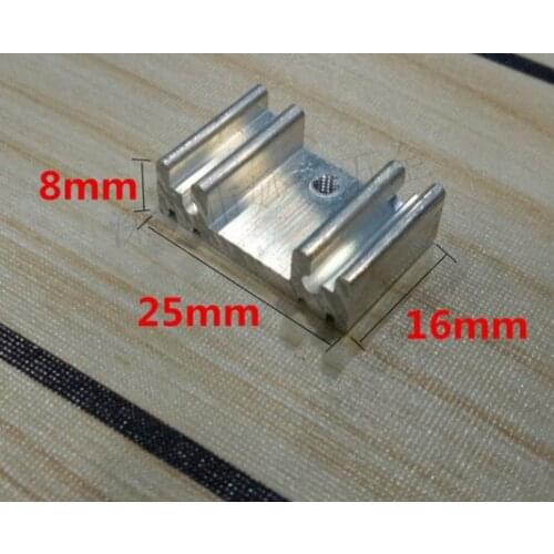 Fast Free Ship 50pcs/lot Aluminum heat sink 16*25*8mm electronic radiator aluminum radiator