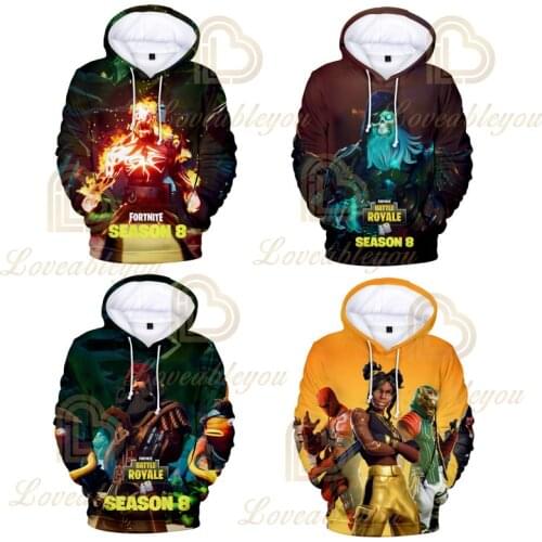 New Battle Game 3D Hoodie Children Hoodies Streetwear Hip Hop Warm Sweatshirts Hoodie Harajuku Costumes 100-160 Kids