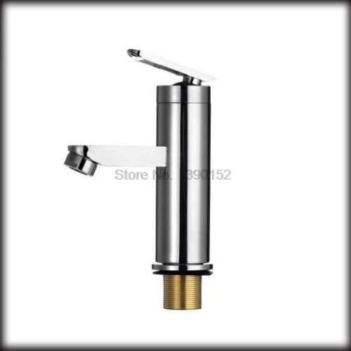 By dhl or ems 20pcs Hot Newest Brushed Chrome Waterfall Bathroom Basin Faucet Single Handle Sink Mixer Tap New