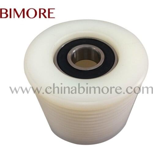 5PCS BIMORE Escalator L1841 Belt Roller OD86mm Thickness 70mm Bearing 6204-2RS 12 Teeth
