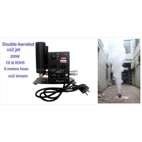 E-20x/lot stage wedding 200 w double -barreled CO2 jet machine cannon