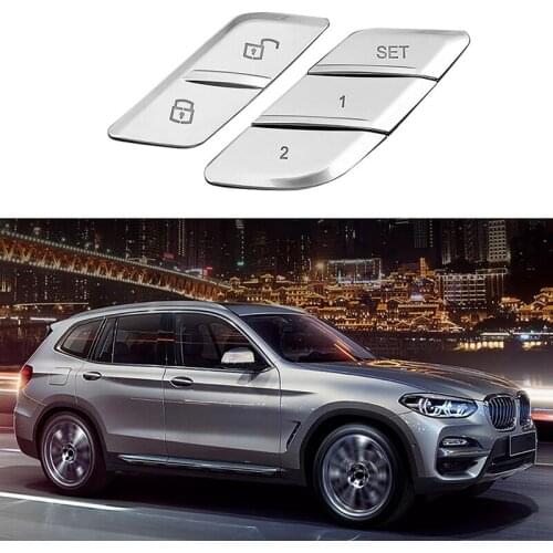 Car Door Unlock Switch Button Covers Control Seat Memory Buttons Decoration Stickers for BMW X3 X4 320L 2018-2021