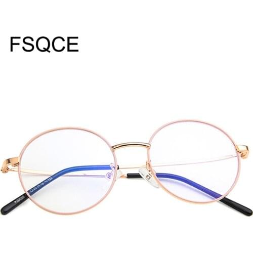 Korean Round Spectacle Reading Glasses Metal Frame Glasses Plain Mirror Presbyopia Male Female Reading Glass for Unisex