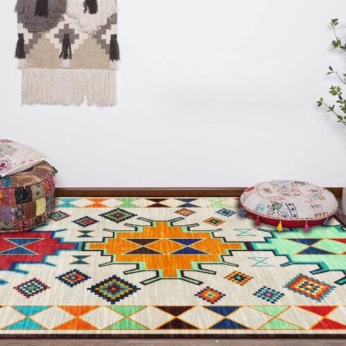Colourful Fabric Patterned Home Decor Area Rugs Modern Art Japanese Cover Office Large Carpets For Living Room Bedroom Floor Mat