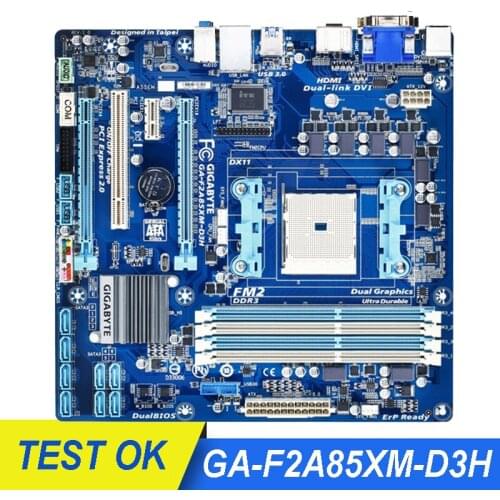 For GIGABYTE GA-F2A85XM-D3H Motherboard F2A85XM-D3H Socket FM2 For AMD A85X DDR3 64GB Desktop Mainboard Original Used