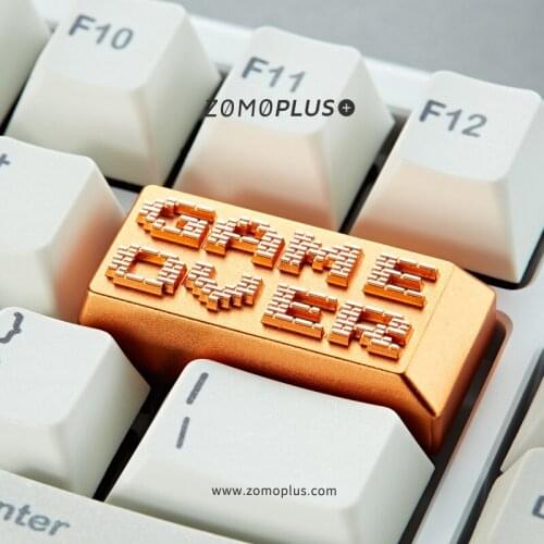 Key cap mechanical keyboard keycap personality design,Pixel style GAME OVER LOGO aluminum alloy keycaps Cherry MX axis,Z37